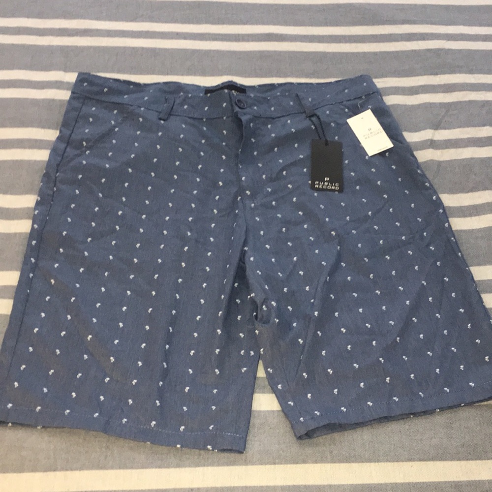 Men Chambray shorts